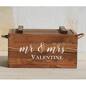 wooden Christmas gift box ,wooden crate box for home organizer