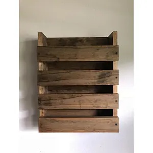 Restaurant Wood Wall Mounted Menu Rack Holder, Office Paper Organizer Wall-mounted Rack Shelvesfloating shelves wall mounted