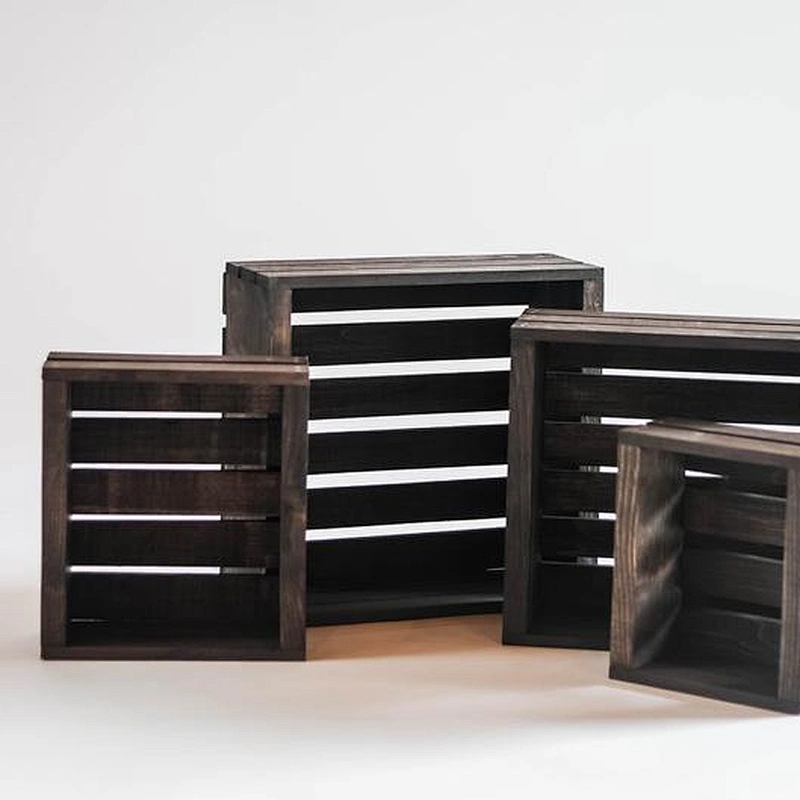Unfinished stroge Wood crate wooden box custom wooden crates