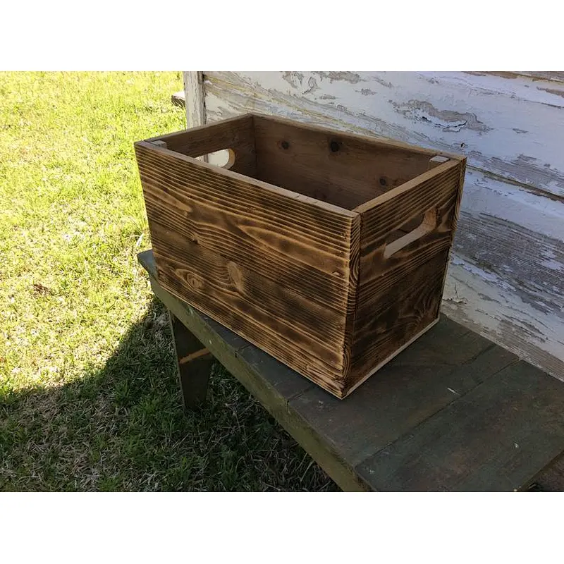 Storage Box~Handmade Wood Crate~ Crate advertising crate, garden,wooden boxes