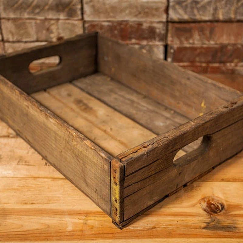 Vintage Pepsi Soda Pop Wooden Crate Primitive Box