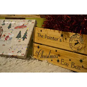 Vintage style  shabby chic wooden crates Apple  Box
