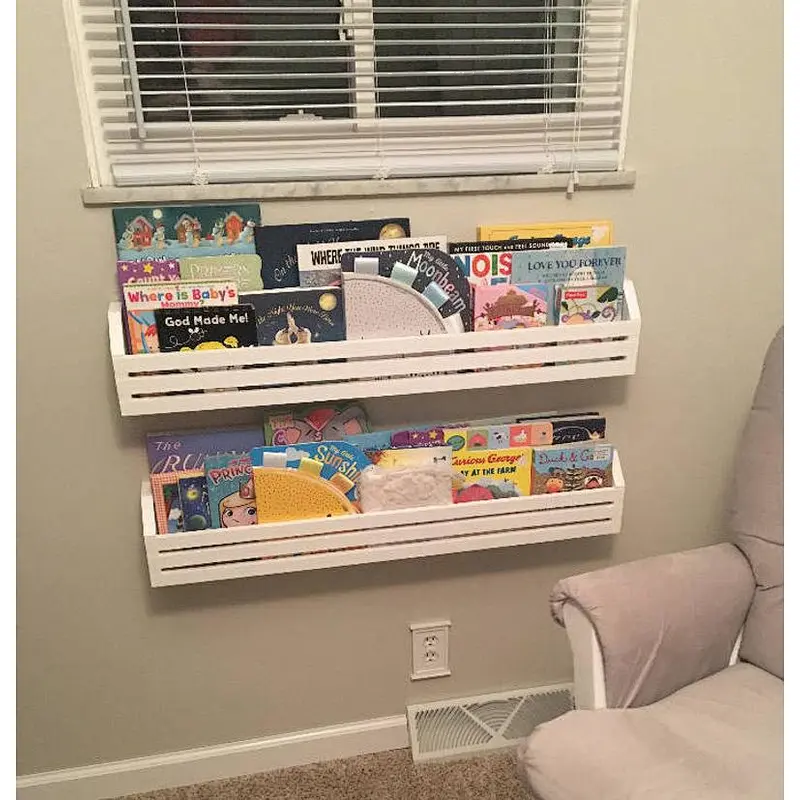 Wall-mounted Shelf,shelf,Wooden storage rack,Children's Book Shelf---Set of 3