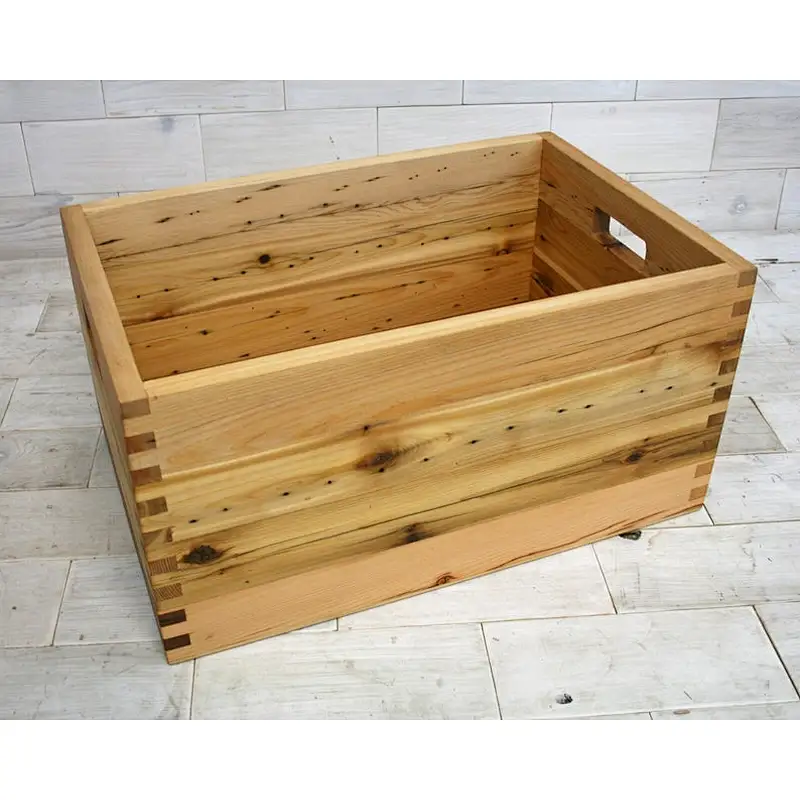 Rustic decoration wholesale cheaper unfinished personalized customized big delicate Reclaimed Wood Box