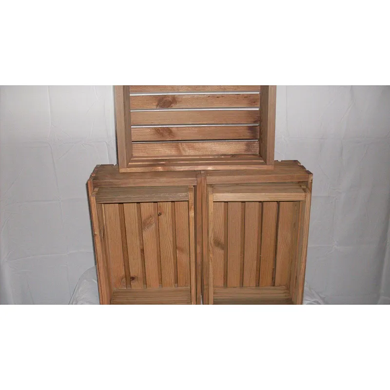 Custom Rustic Wood Box Crates 2 Sets Of 4 Made In China