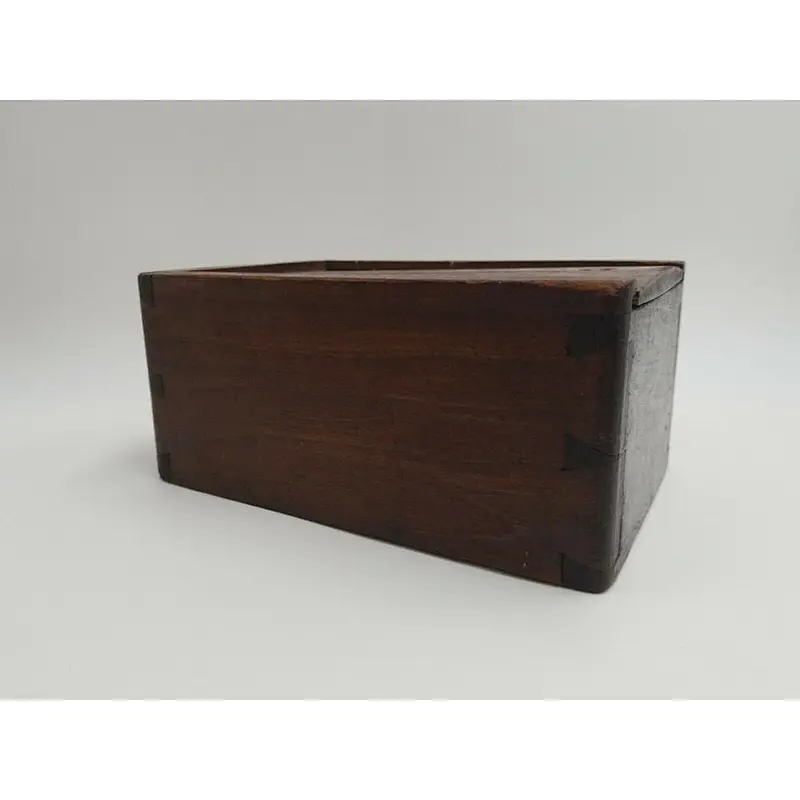 Hotsales Antique Vintage Primitive Wooden Dovetail Box Sliding Lid 2020