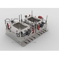 2 cavity agricultural handheld crate mould