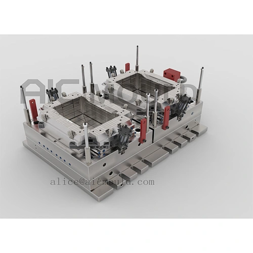 2 cavity agricultural handheld crate mould