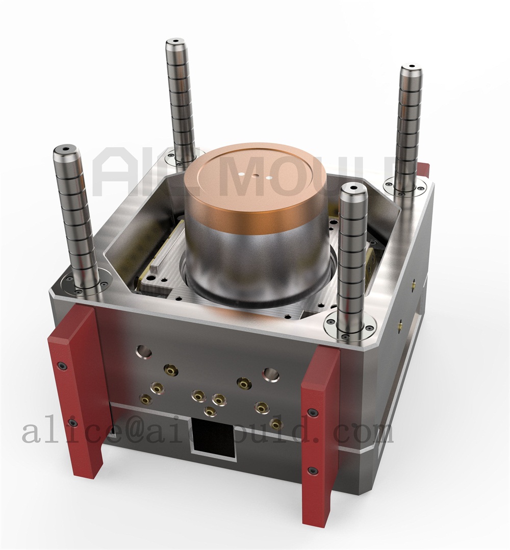 round paint pail mould