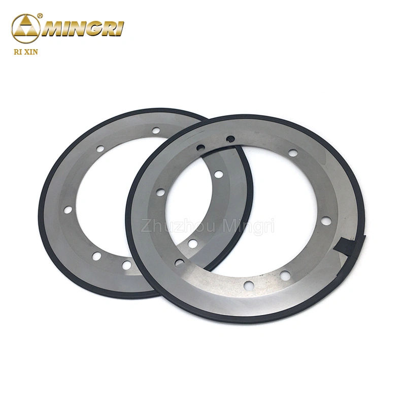 cutting corrugated paper round knife tungsten carbide blades knife