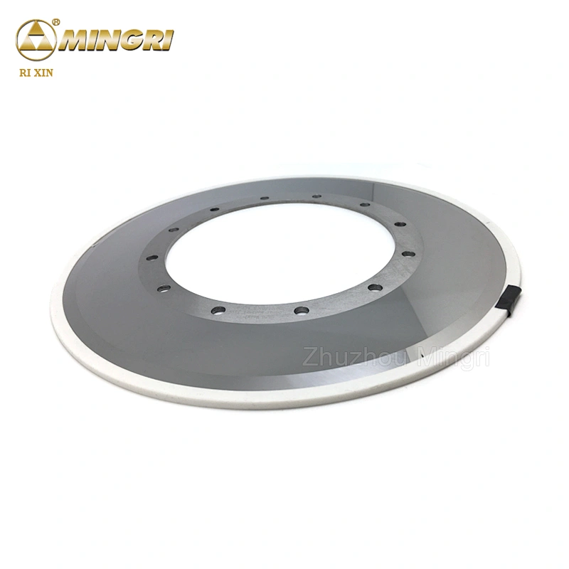 yg6x tungsten carbide circular blade round knives for cutting fiber cement roof