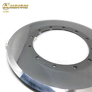 yg6x tungsten carbide circular blade round knives for cutting fiber cement roof