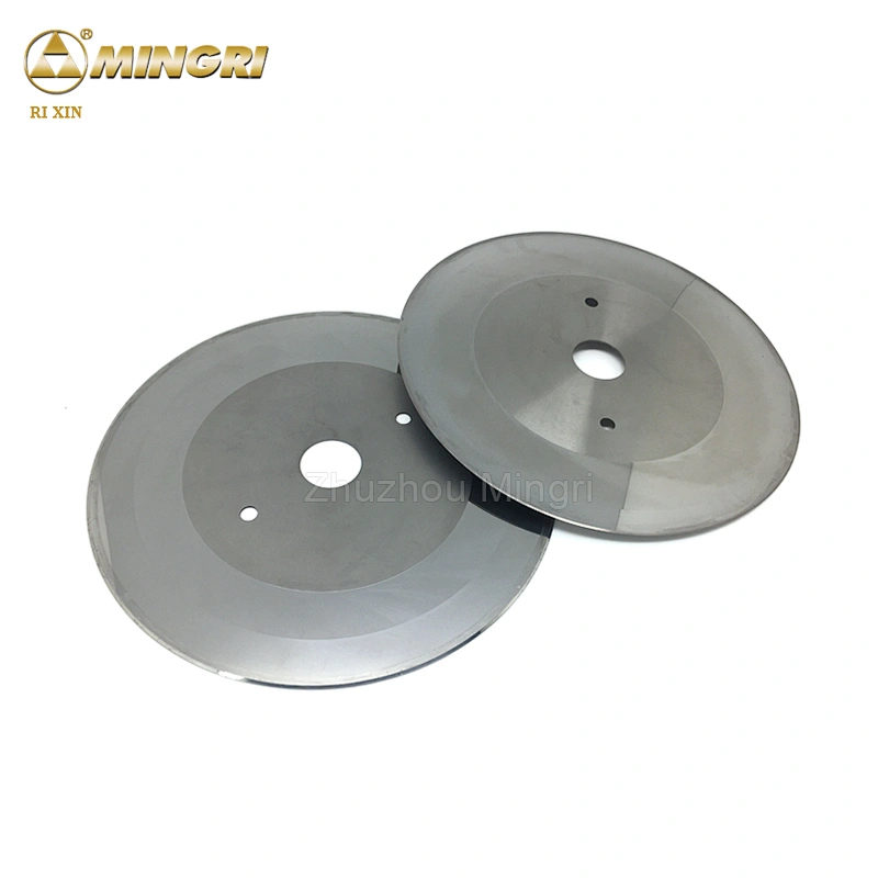 OD240 * ID32 * T1.2 with 2 holes BHS machine corrugated board tungsten carbide slitter