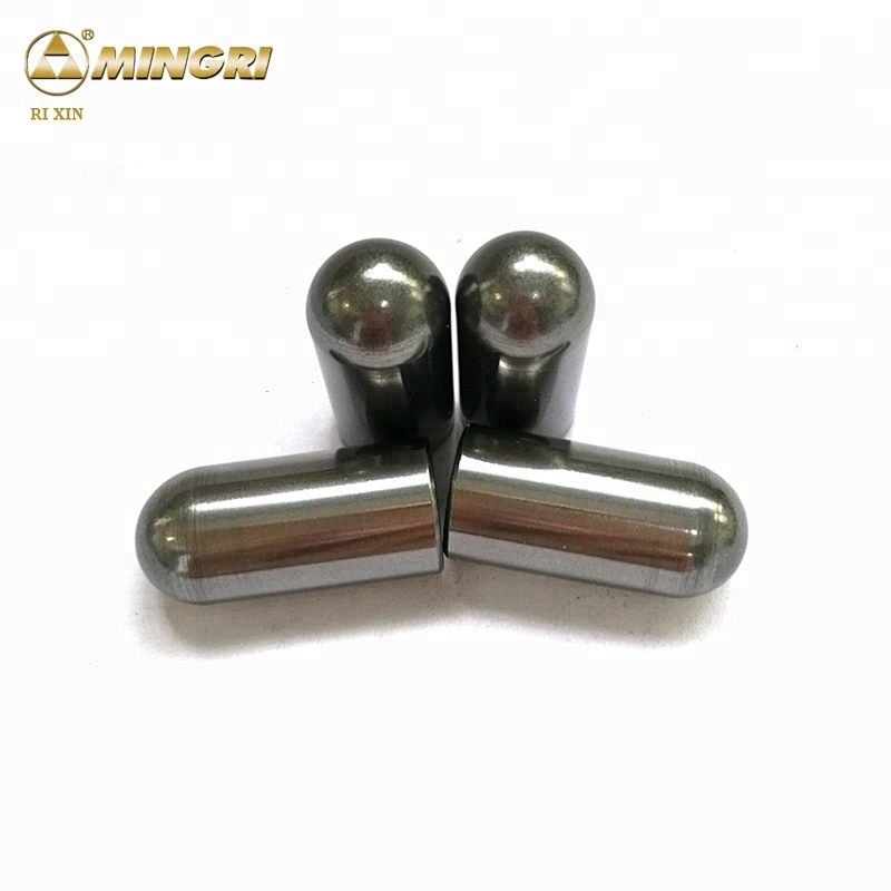 Zhuzhou Mingri D16xH40 Head Ball Ground HPGR Roller Tungsten Carbide Studs Pin for Iron Ore / Cement Crushing