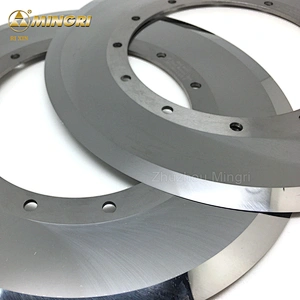 yg6x tungsten carbide circular blade round knives for cutting fiber cement roof