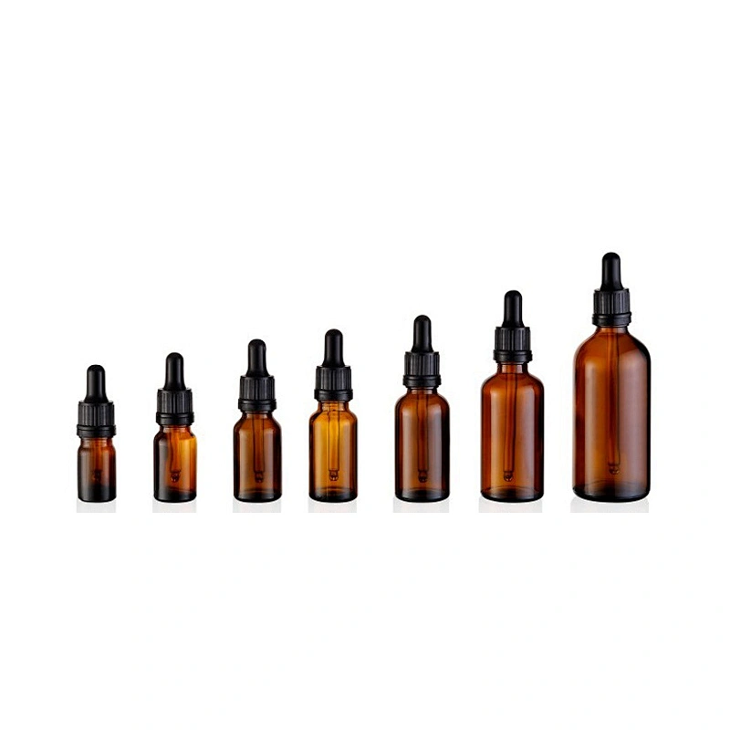 5ML 10ML 15ML 20ML 30ML 50ML 100ML AMBER GLASS DROPPER BOTTLE