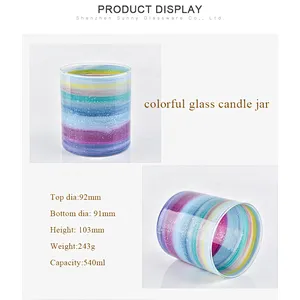 Unique Rainbow Candle Holder Wedding