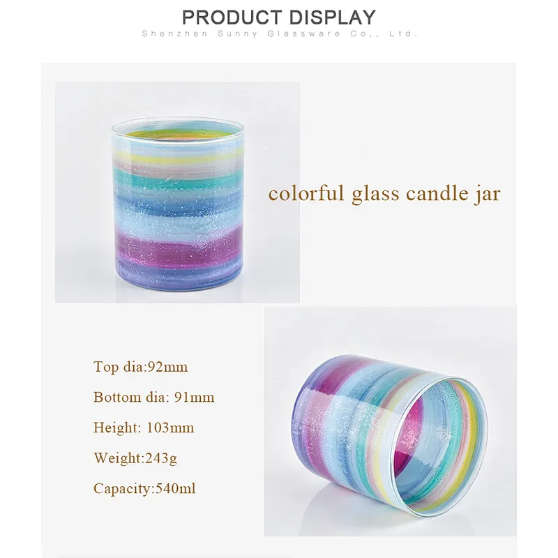 Unique Rainbow Candle Holder Wedding
