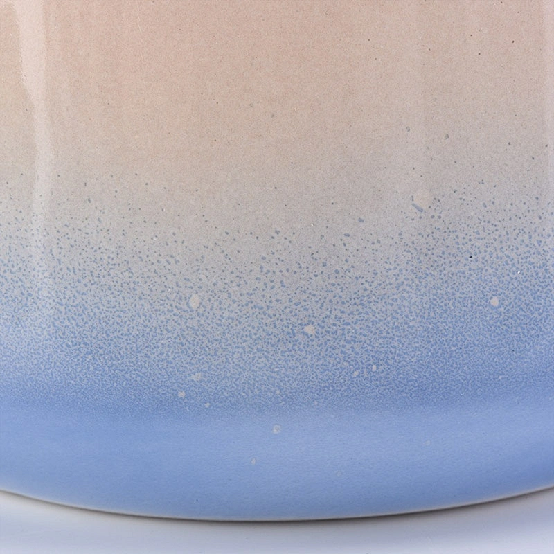 500ml Rainbow custom scented ceramic candle holders