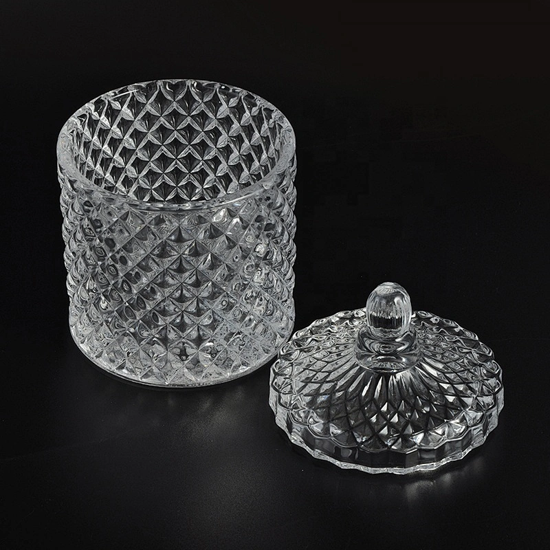 10oz 20oz Sunny new design luxury votive candle glass container with lid