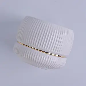 Home Party Decoration Empty White Ceramic Candle Jar For Candle Making