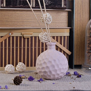 Sunny white round ceramic diffuser bottle made in China with top sale