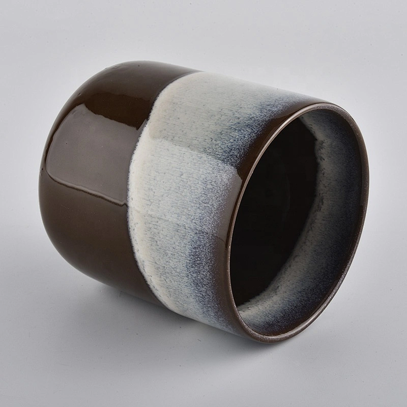 luxury transmutation glaze ceramic candle jars