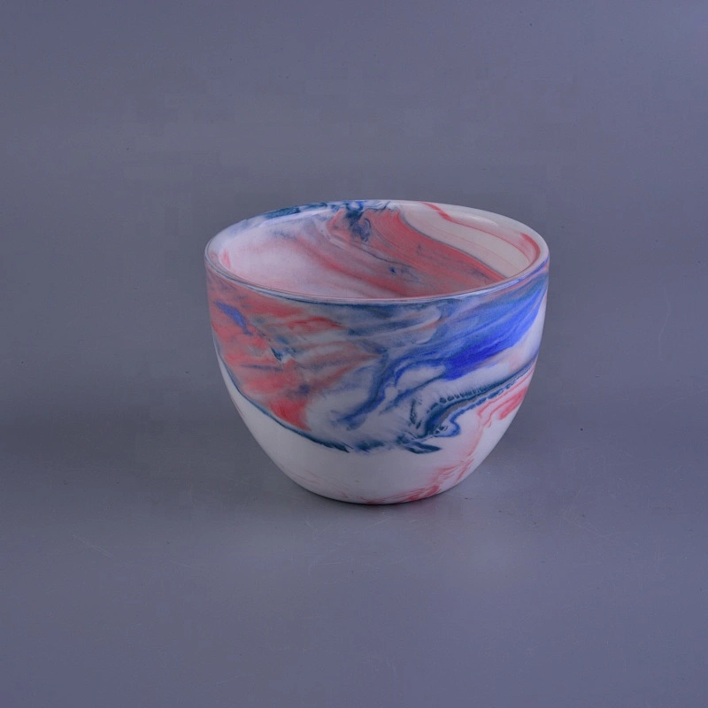 300ml Modern round mini ceramic candle holders wholesales