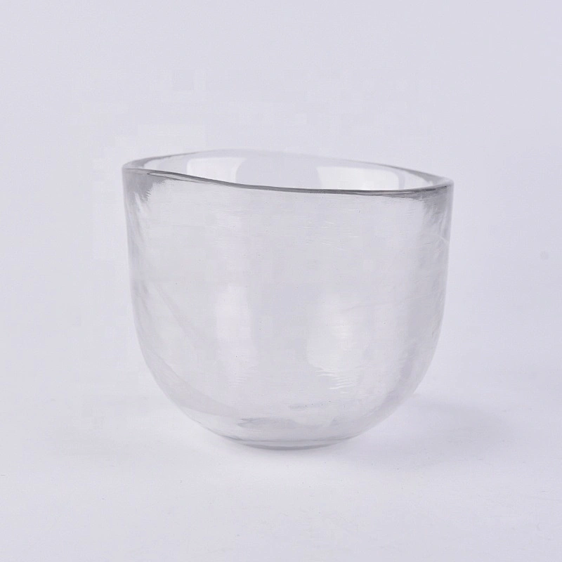 Empty Tealight glass candle holders for home decor