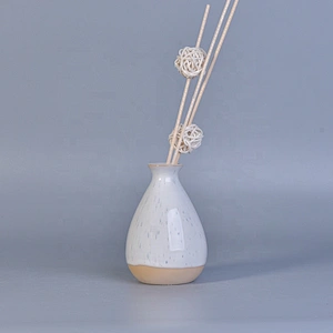 Sunny white custom diffuser reed ceramic bottles home decoration