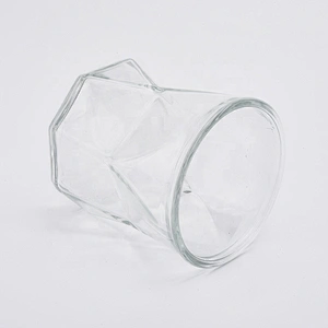 Sunny crystal luxury clear tealight glass candle jar 8oz 10oz 11oz
