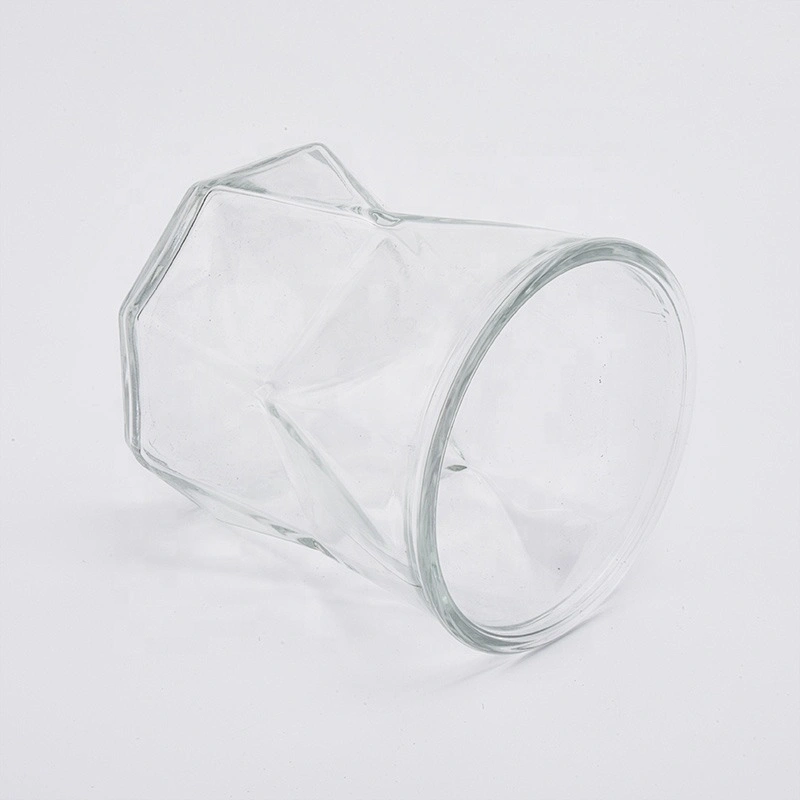 Sunny crystal luxury clear tealight glass candle jar 8oz 10oz 11oz