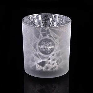 10OZ Laser Engraved Glass Candle Holder