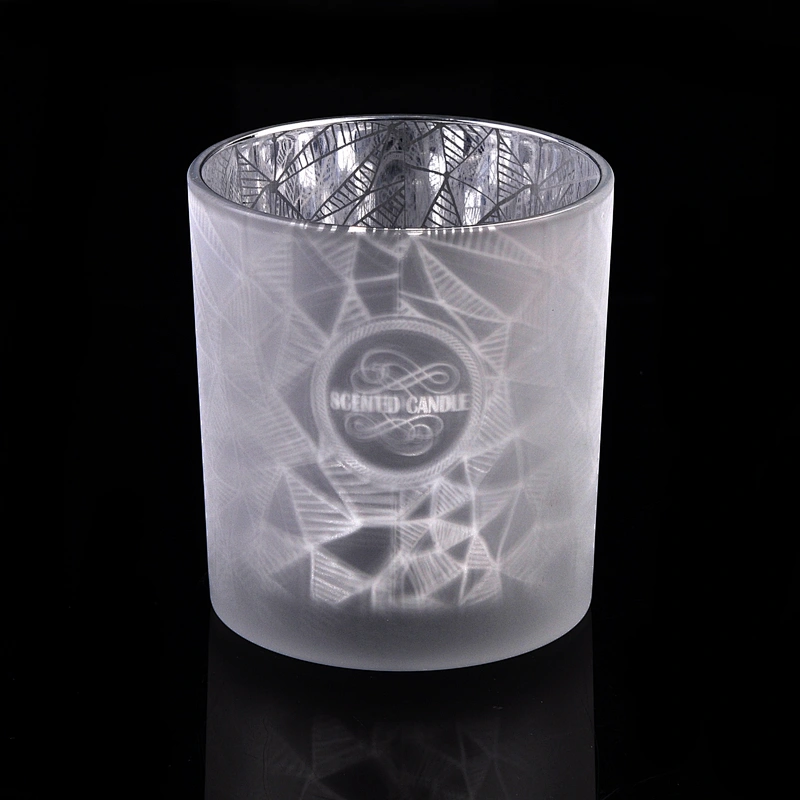 10OZ Laser Engraved Glass Candle Holder