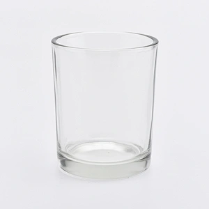 home decor clear glass candle cup