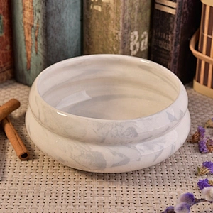 Wholesales vintage tea light ceramic candle container 16oz