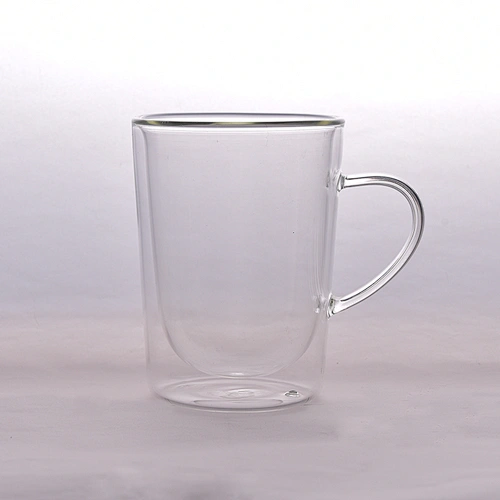 Drinking double wall glass for wholesale