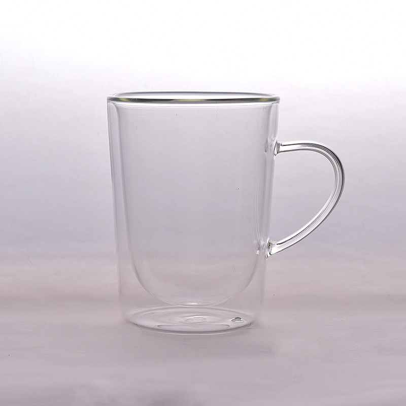 Drinking double wall glass for wholesale