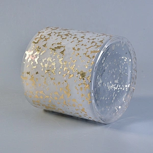 6oz Christmas mercury gold glass candle jar