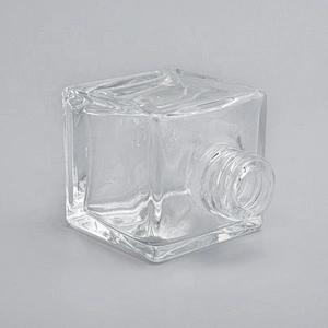 Sunny square empty reed diffuser glass bottles for home decor fragrance container