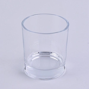 luxury 7oz thick base glass candle jars