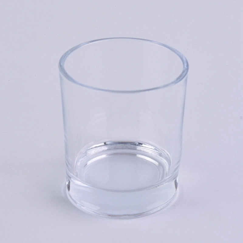 luxury 7oz thick base glass candle jars