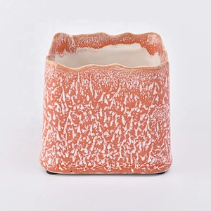 Square table Ceramic Candle Holders Candle Vessels wedding decoration