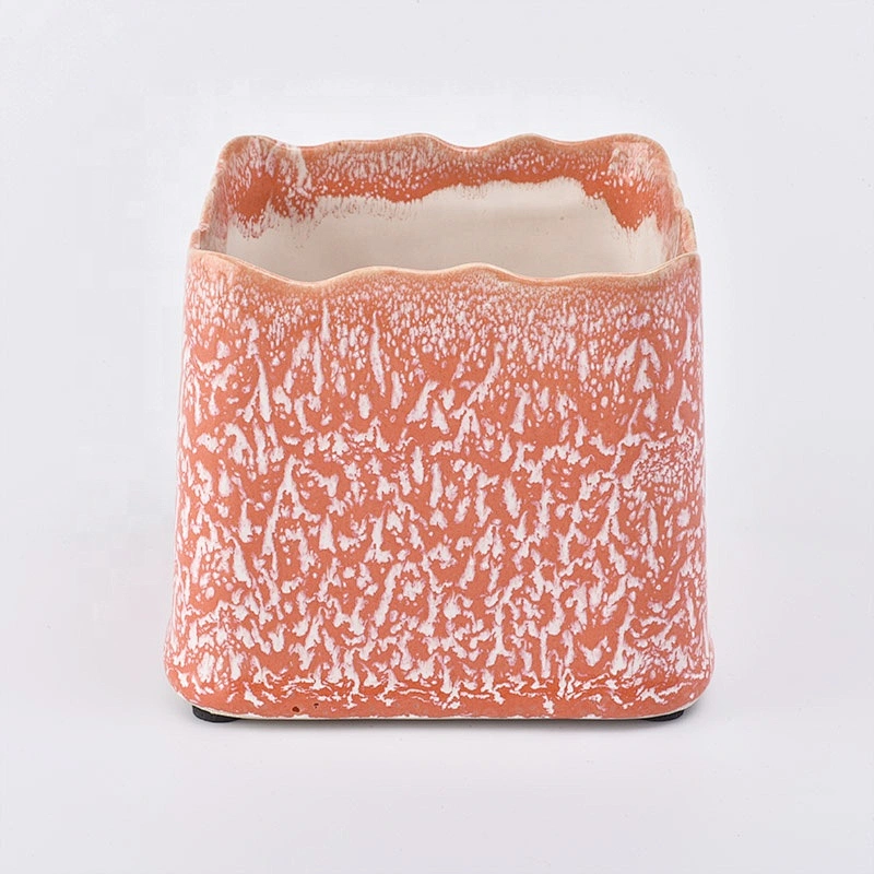 Square table Ceramic Candle Holders Candle Vessels wedding decoration
