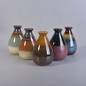 Color decorative aroma ceramic diffuser reed bottle 200ml