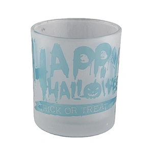 OEM ODM halloween matte custom glass candle jars holder home decoration