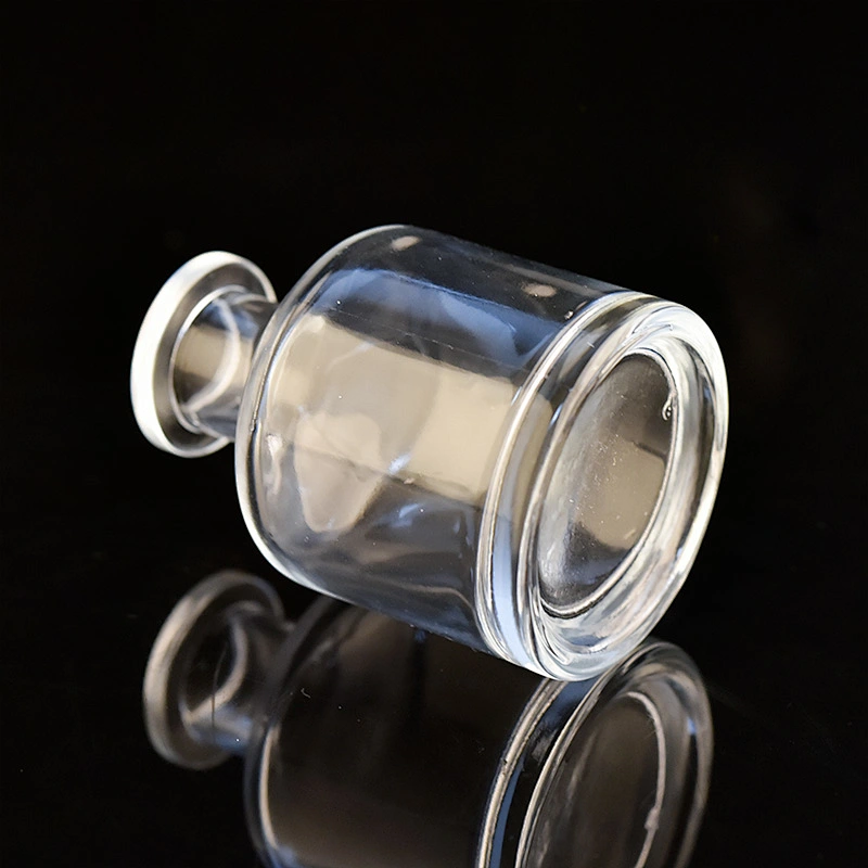 55ml round shape transparent glass diffuser bottle essential oil fragrance bottle