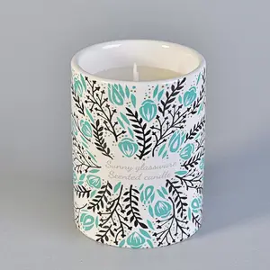 hot sales 8oz ceramic candle jar