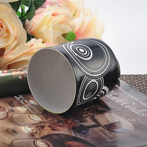 Custom black candle ceramic jar wholesales