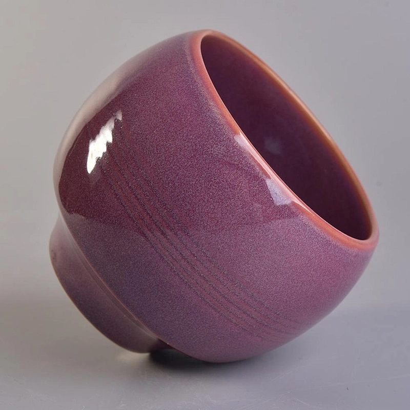 Wholesales color candle ceramic holder 16 ounce